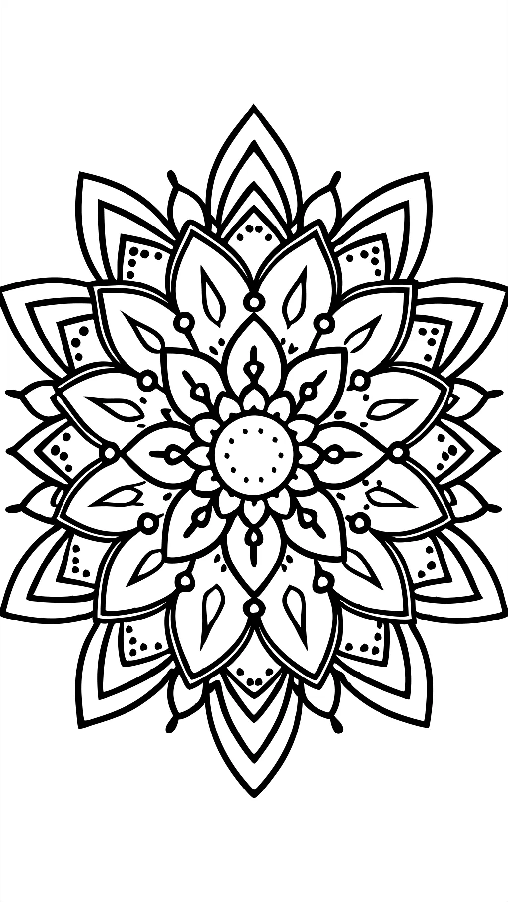 coloriages de mandala faciles